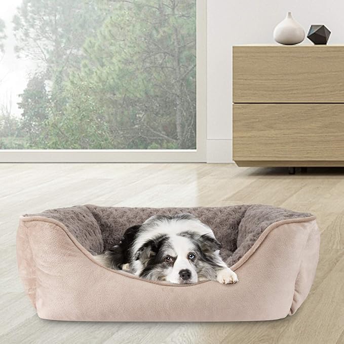 JOEJOY Rectangle Dog Bed for Large Medium Small Dogs Machine Washable Sleeping - Image 7