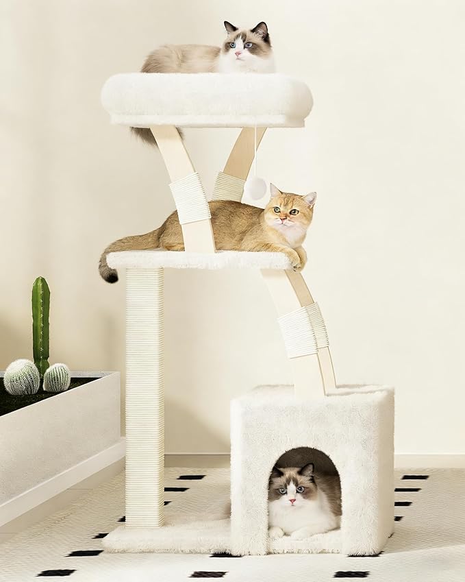 Cat Tree for Indoor Cats, 40 Inches Cat Tower - Image 8