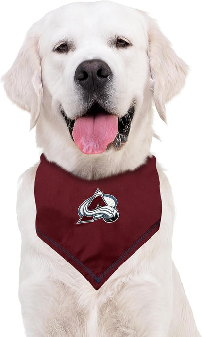 Pets First NHL Colorado Avalanche TIE Bandana, Size Small/Medium. Dog Bandana - Image 4