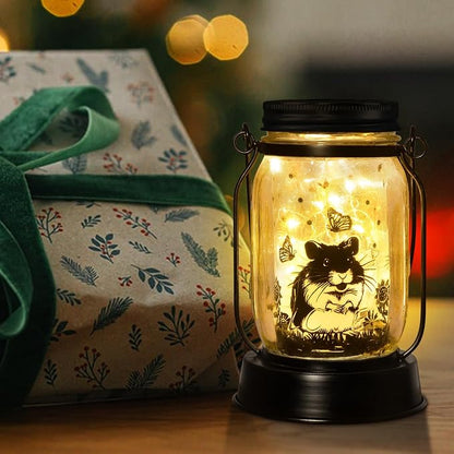 kyoryuger Hamster Gifts for Women/Men Hamster Solar Lanterns Mom Birthday - Image 5