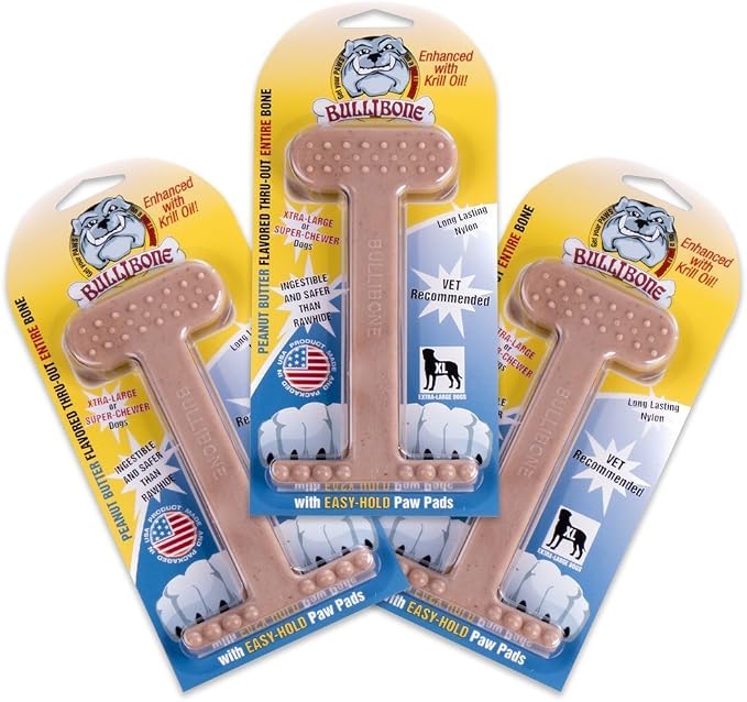 Bullibone Nylon Dog Chew Toy for Aggressive Chewers by Bullibone+Pet+Products+LLC