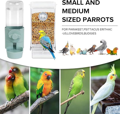 No Mess Bird Feeder Water Dispenser Set, Bird Feeder - Image 2
