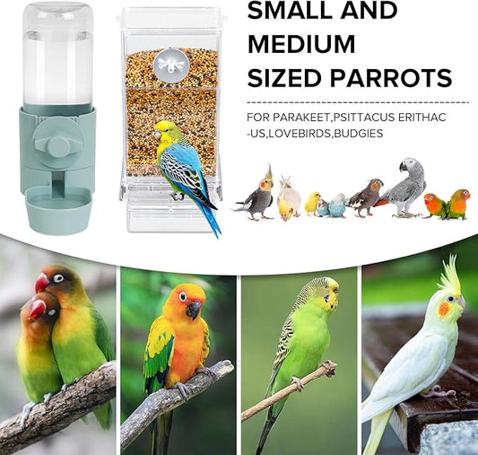 No Mess Bird Feeder Water Dispenser Set, Bird Feeder - Image 2
