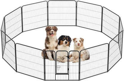 BestPet | Dog Playpen | 32 Inch, 12 Panels | Heavy Duty Metal Pet Exercise Pen by BestPet