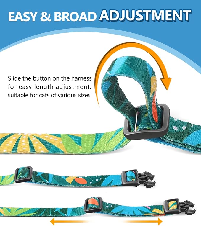 Halypet Cat Harness and Leash Set, Escape Proof Cat Harness, Soft Comfortable - Image 6