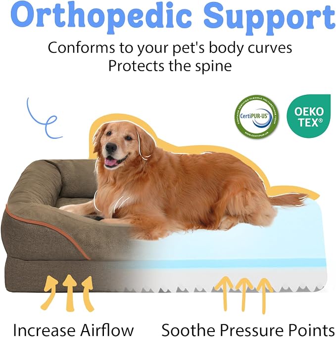 Washable Orthopedic Large Dog Bed - Image 2