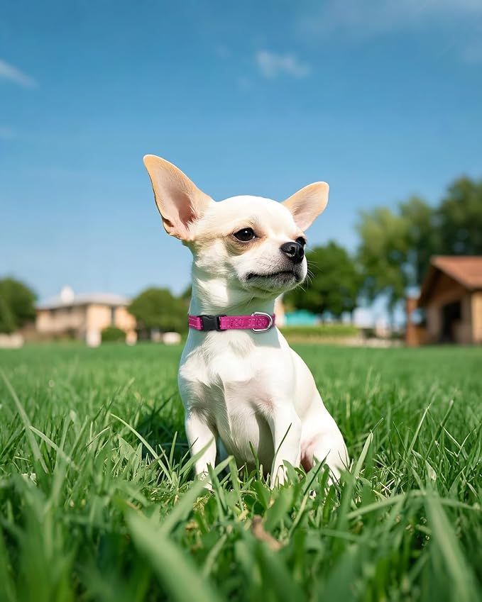 Joytale Small Dog Collar, Reflective and Adjustable Nylon Collar - Image 2