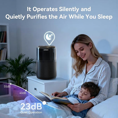 AIRROMI HEPA Air Purifier for Bedroom&Home, Pet Air Purifier for Home Pets - Image 6