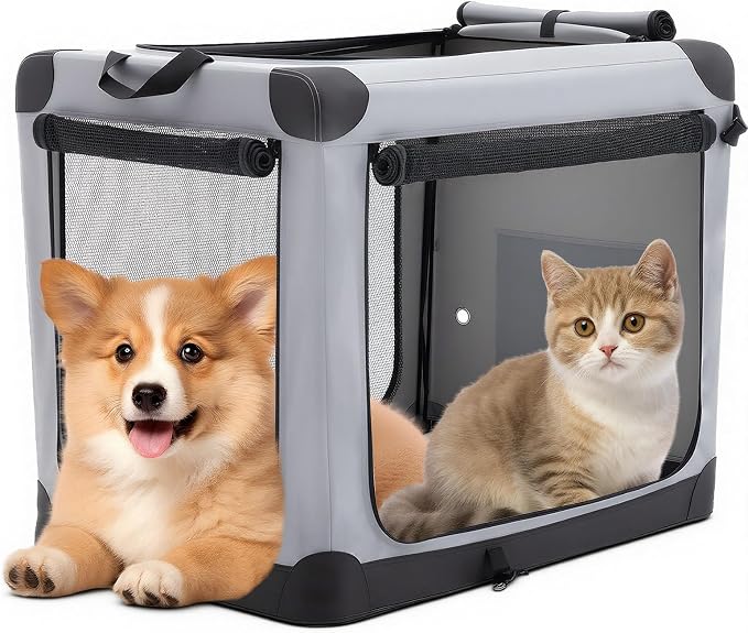 DUMOS Dog Crate 24 Inch Travel Cat Pet Carrier by DumosLifestyle