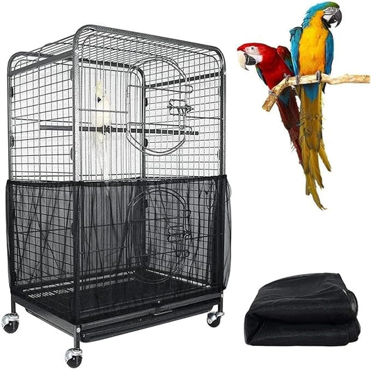 ASOCEA Extra Large Bird Cage Seed Catcher Guard Universal Birdcage Cover Nylon by ASOCEA