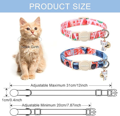 ARING PET 2 Pack Cat Collar-Cute Cotton Cat Collar - Image 5