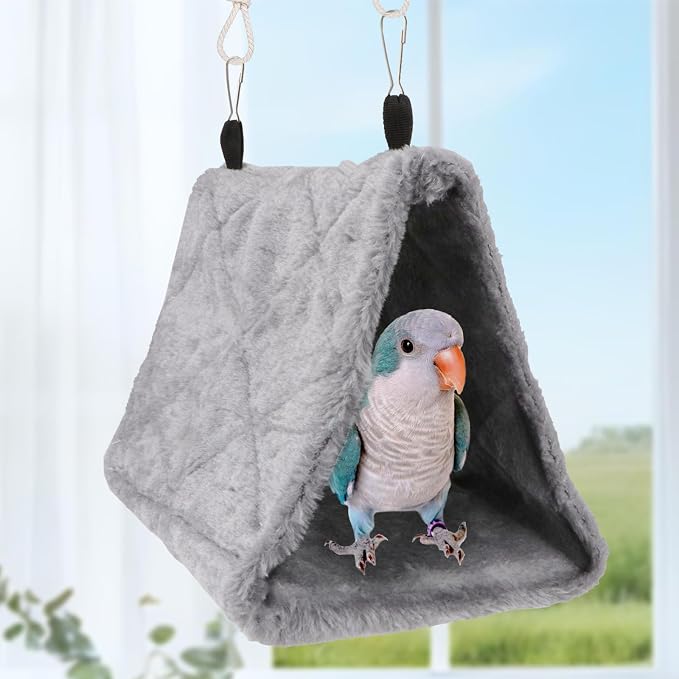 Wontee Bird Nest House Warm Bird Bed Hanging Hammock Snuggle Hut - Image 3