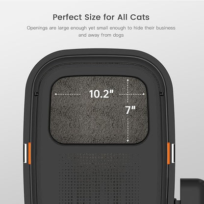 Enclosed Stainless Steel Cat Litter Box - Image 5