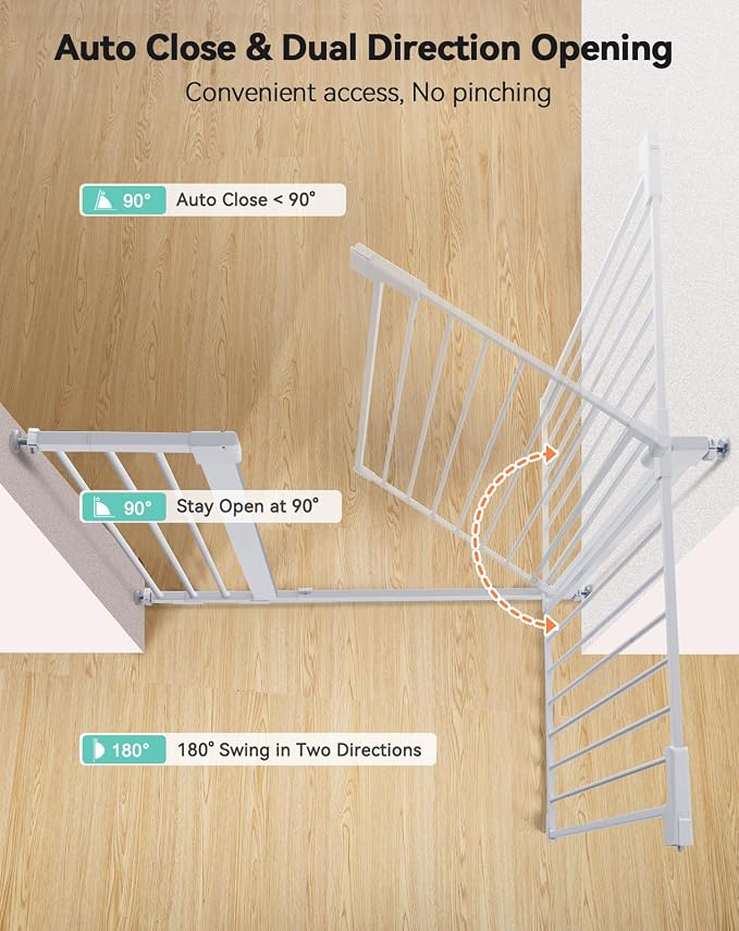 COMOMY 36" Extra Tall Baby Gate - Image 4