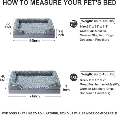 WNPETHOME Human Dog Beds for People Adults, Washable Faux Fur Nap Bed Adult - Image 5
