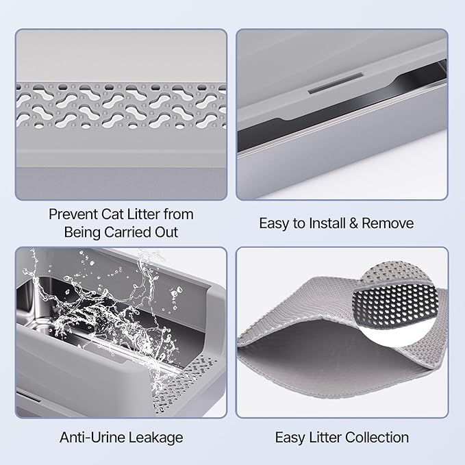 Henkelion Stainless Steel Cat Litter Box - Image 4