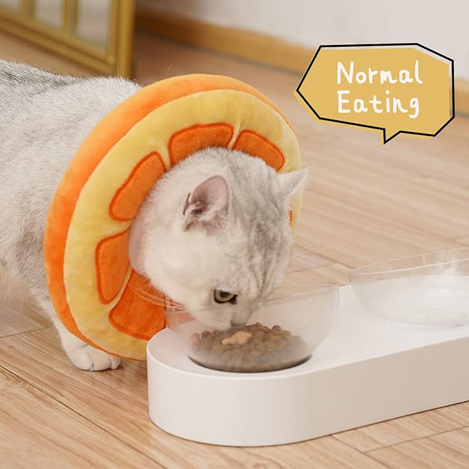 ANWA Adjustable Cat Cone Collar Soft, Cute Cat Donut Collar After Surgery - Image 3