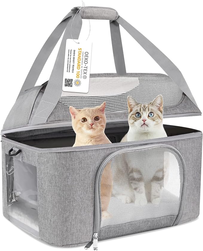 Large Cat Carrier Soft Side Pet Carrier - Image 7