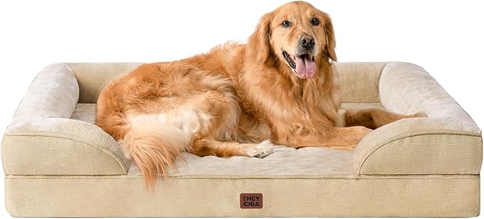 EHEYCIGA Orthopedic Dog Beds for Large Dogs, Waterproof Memory Foam Large Dog by EHEYCIGA