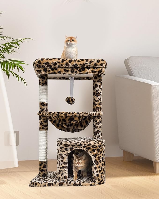 SYANDLVY Small Leopard Print Cat Tree - Image 6