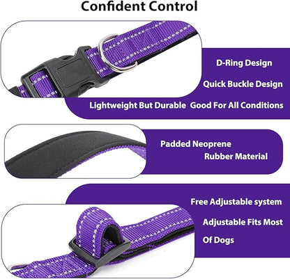 Reflective Dog Collar Padded - Image 4