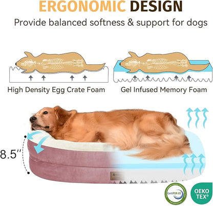 Orthopedic Washable Large Dog Bed: Cooling Dog Bed - Image 3