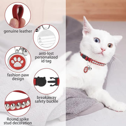 Leather Personalized Breakaway Cat Collar - Image 4