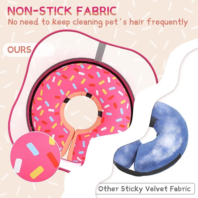 Supet Raised Inflatable Dog Cone Collar to Stop Licking, Soft Dog Cone - Image 5