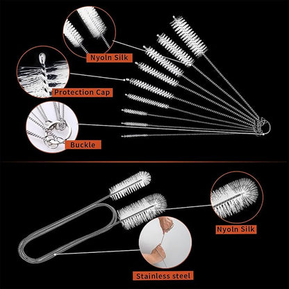 10 Pcs Flexible Drain Brush Straw Cleaner Brush Set, Pipe Cleaners Brush - Image 5