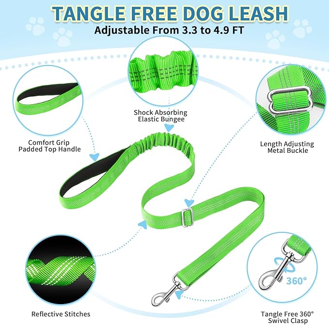 SlowTon No Pull Small Dog Harness and Leash Set, Puppy Soft Vest Harness Neck & - Image 8