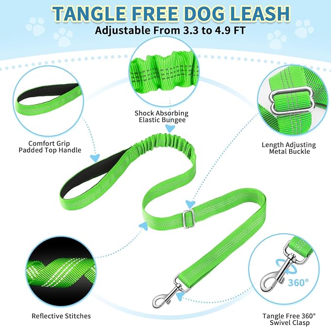 SlowTon No Pull Small Dog Harness and Leash Set, Puppy Soft Vest Harness Neck & - Image 8