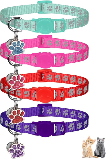 4PCS Breakaway Cat Collars, Reflective Cat Collar by Unknown