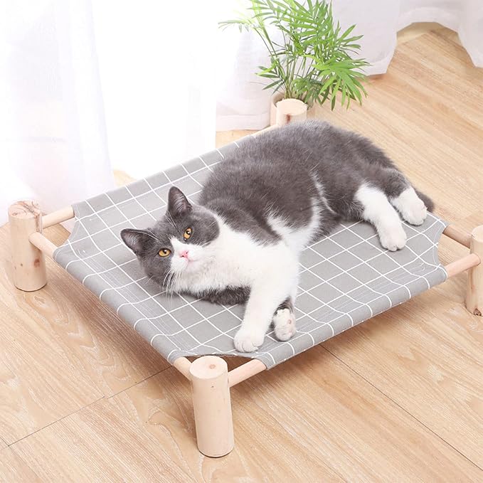 Pozico Elevated Cat Bed for Small Dogs & Cats – Raised Pet Hammock Bed - Image 2