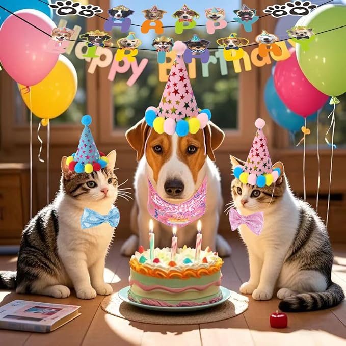 Happy Birthday Dog Party Supplies Kit - Image 3