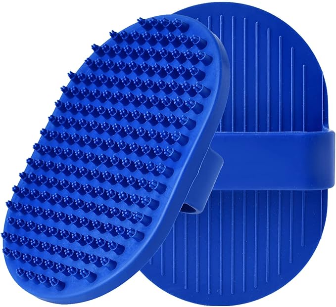 Dog Grooming Brush, Dog Shampoo Bath Brush Shedding Soothing Massage Rubber Comb by Kwispel