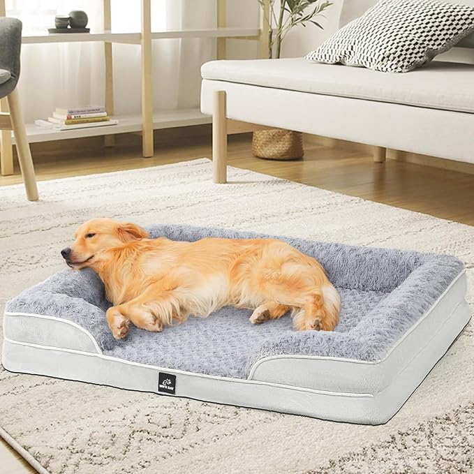 Orthopedic Dog Bed for Large Medium Sized, Washable Memory Foam Large Dog Bed - Image 8