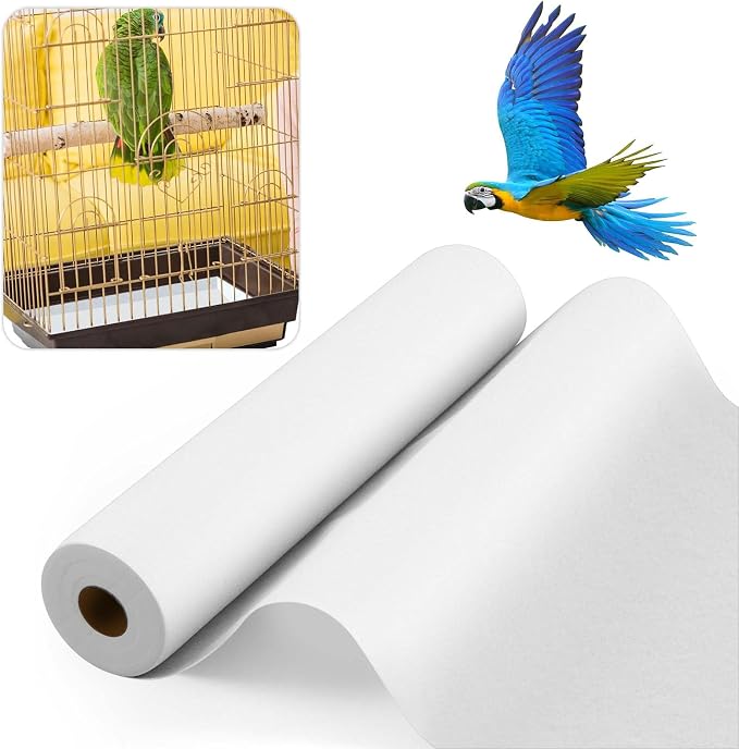 100 ft x 22 Inch Bird Cage Liner Disposable Cages Cushion Pad Mat Precut by Drydiet
