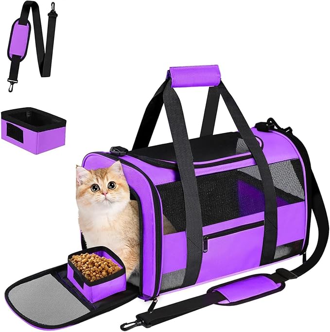 Airline Approved Cat Carrier Dog Carriers by CUSSIOU