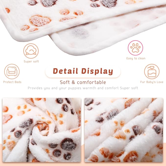 Tegeme 8 Pcs Fleece Dog Blankets - Image 2
