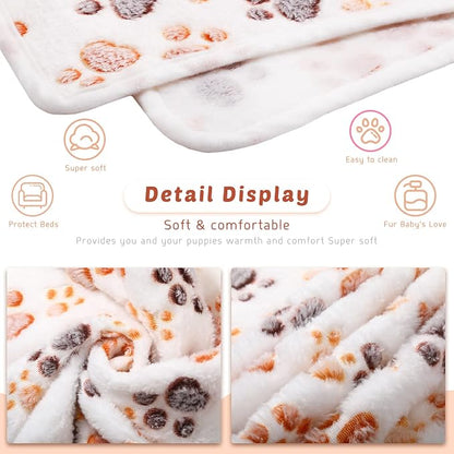 Tegeme 8 Pcs Fleece Dog Blankets - Image 2