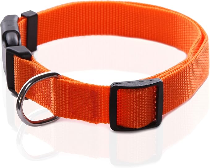 Adjustable Nylon Dog Collar, pet Collar 1 Inch 3/4 Inch 5/8 Inch Wide, - Image 2