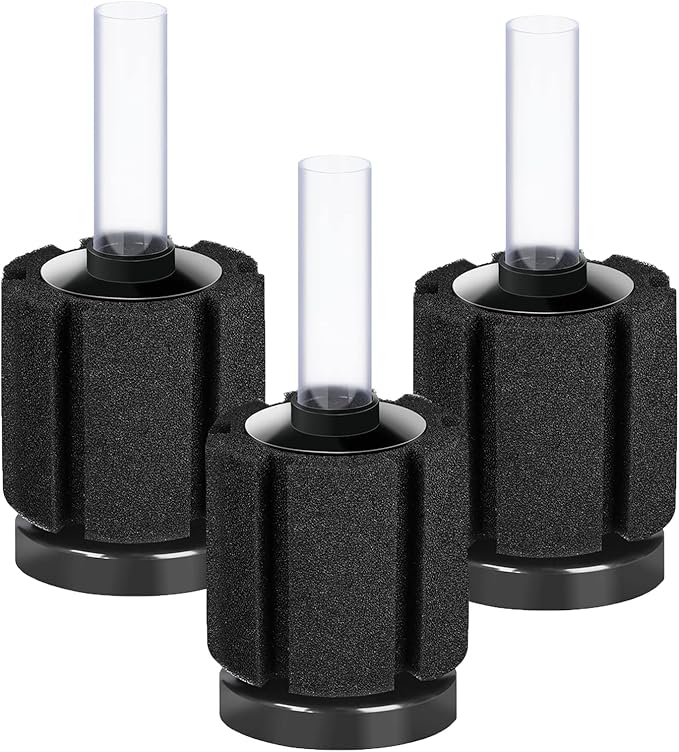 AQUANEAT 3 Pack Aquarium Bio Sponge Filter Breeding Fry Betta Shrimp Nano Fish by Aquaneat
