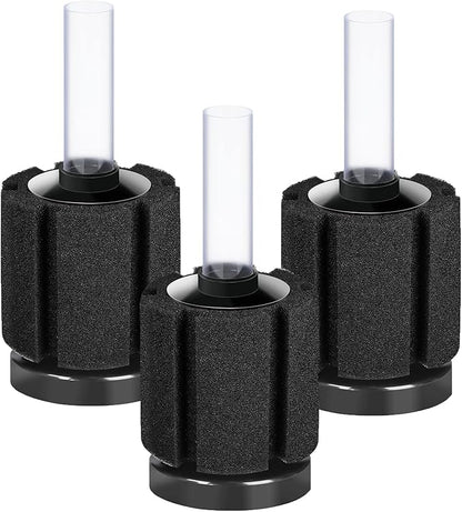 AQUANEAT 3 Pack Aquarium Bio Sponge Filter Breeding Fry Betta Shrimp Nano Fish by Aquaneat