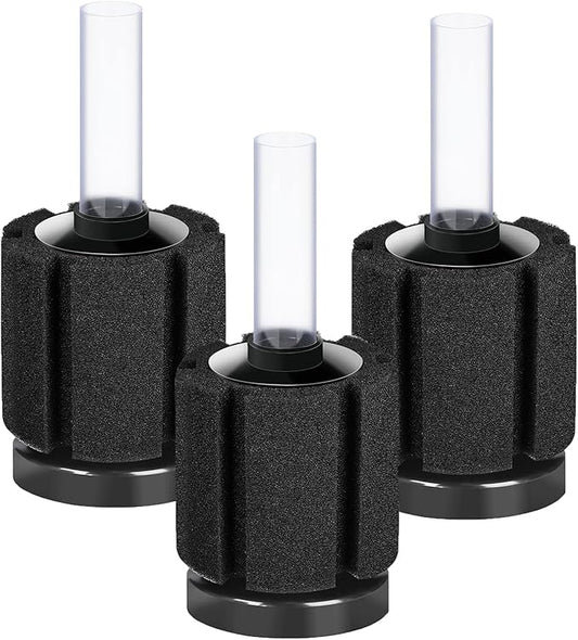 AQUANEAT 3 Pack Aquarium Bio Sponge Filter Breeding Fry Betta Shrimp Nano Fish by Aquaneat