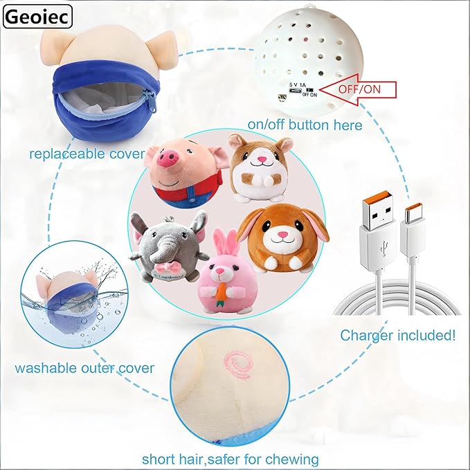 Interactive Dog Toys, Active Moving Pet Plush Toy - Image 7