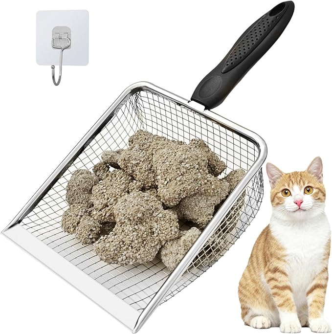 Widened Metal Cat Litter Scoop, Cat Scooper by ISYOKE