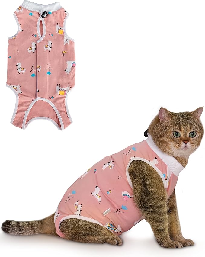 ANWA Cat Recovery Suit, Breathable Cat Onesie After Surgery, Kitten Surgery by ANWA