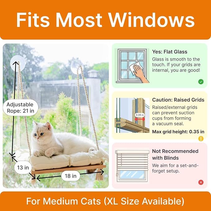 Cat Window Perch with Industrial-Grade Suction Cups - Image 5