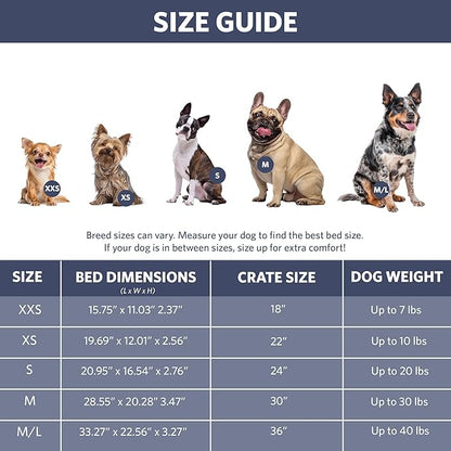 MidWest Homes for Pets QuietTime Fashion XS Dog Bed – Blue Faux Fur Bolster - Image 6