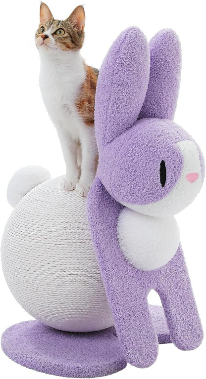 Cute Cat Scratching Post- Bunny Style, Cat Scratcher Toy by MUTTROS